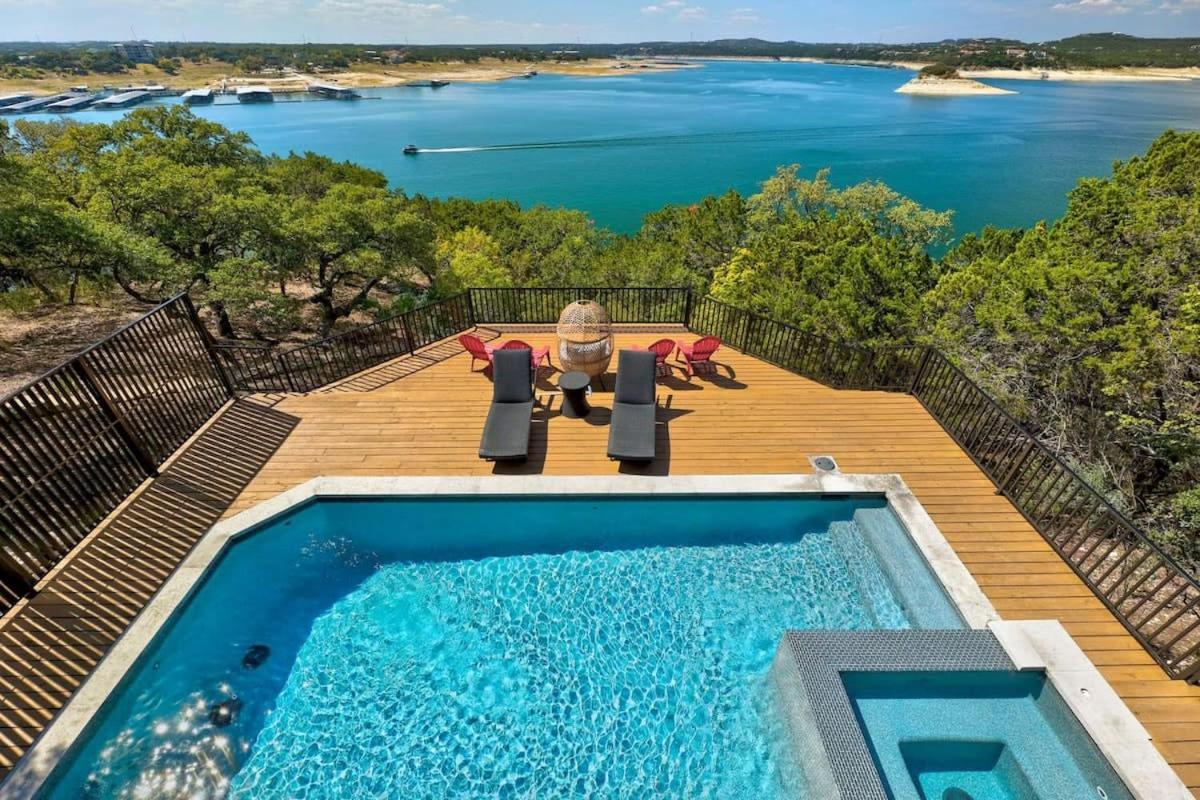 Atlantis On Lake Travis Pool Hot Tub Dock Villa Leander ภายนอก รูปภาพ