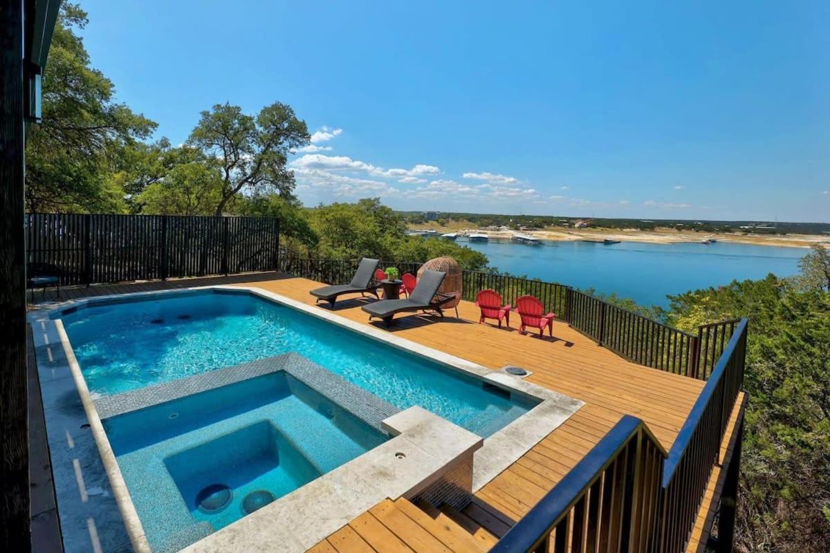 Atlantis On Lake Travis Pool Hot Tub Dock Villa Leander ภายนอก รูปภาพ